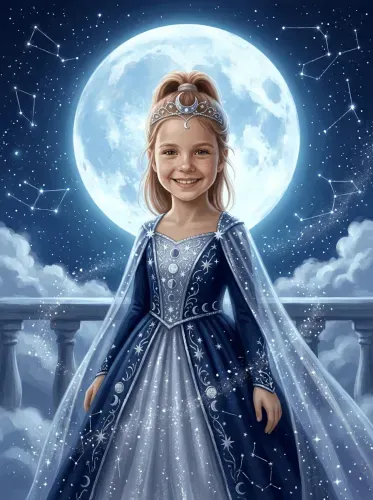 Celestial Moon Princess Tiara Portrait