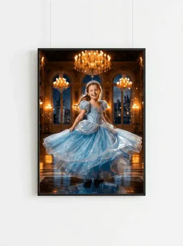 Fairytale Ball Gown Princess Portrait framed preview