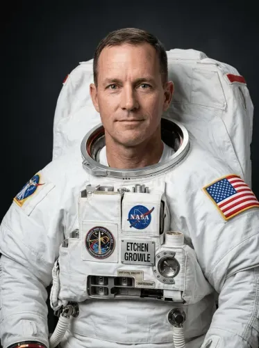 Realistic Astronaut NASA Spacesuit Portrait